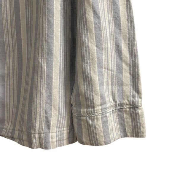 Haven Well Within Women's Striped Pajama Set XL Blue White Organic Cotton - Picture 13 of 14